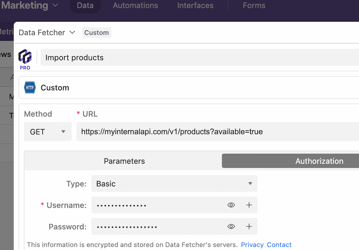 Connect to Authenticated APIs in Airtable - Secure API Authorization Without Code