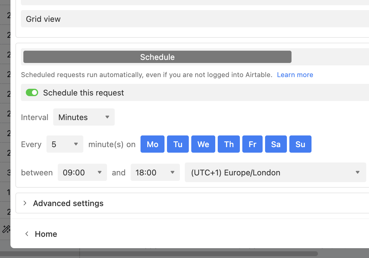 Schedule API Requests in Airtable - Sync Data Automatically