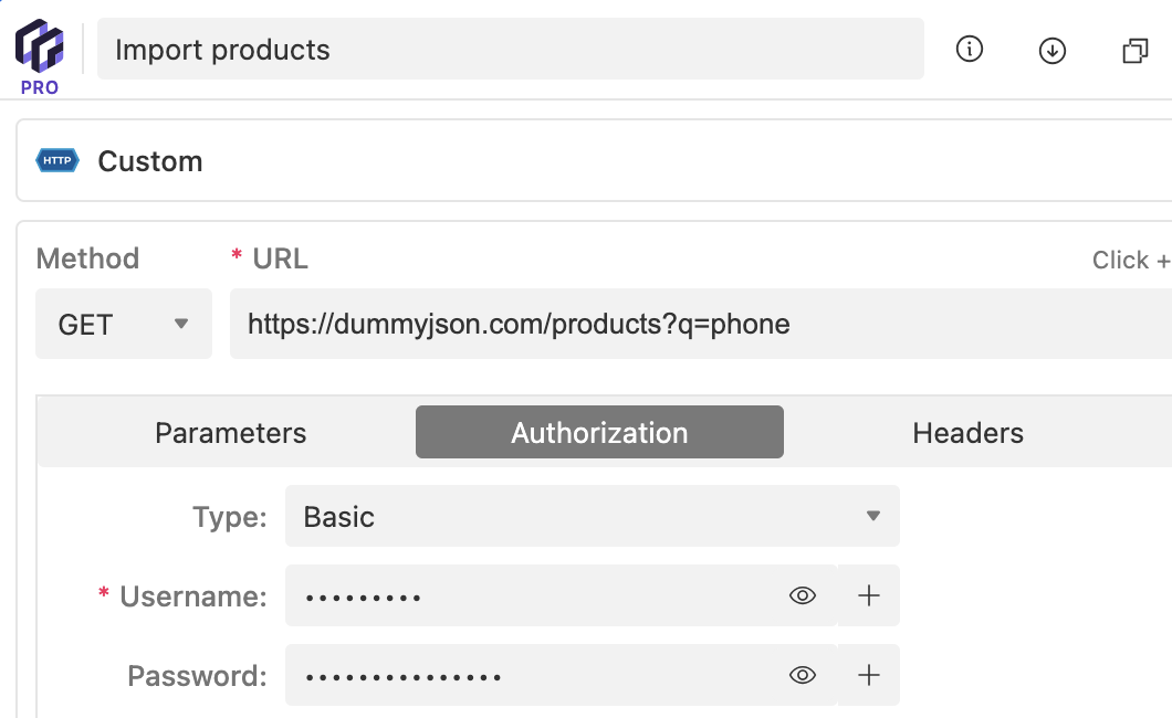Connect to your JSON source