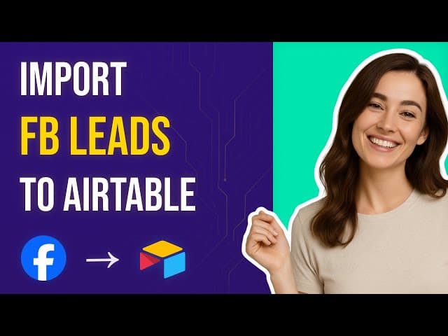 Airtable Facebook Lead Ads Integration Tutorial