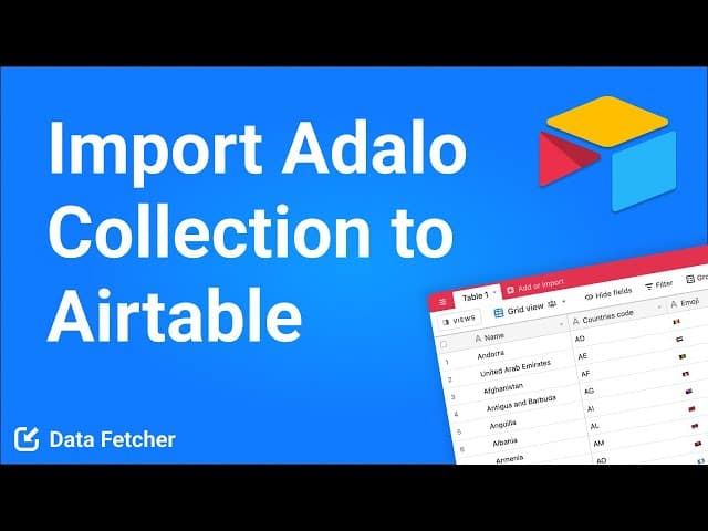 Airtable Adalo Integration Tutorial