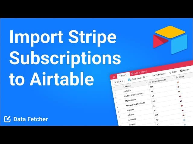How to Import Stripe Subscriptions to Airtable
