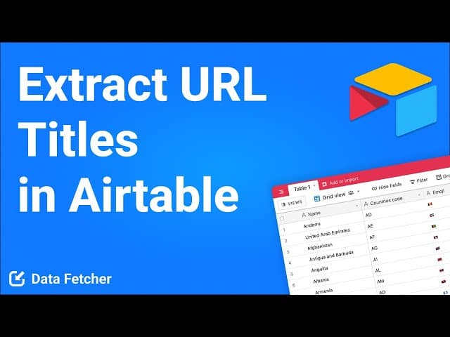How to Scrape Website Titles & Descriptions from URLs in Airtable