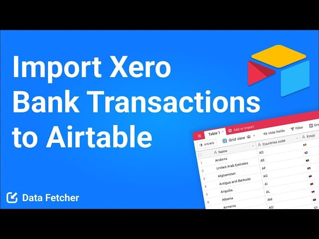 How to Import Xero Bank Transactions to Airtable