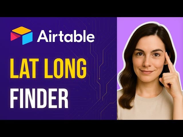 Convert Address to Latitude & Longitude in Airtable using Google Maps API