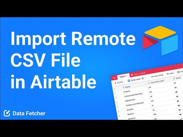 How to Import a Remote CSV in Airtable