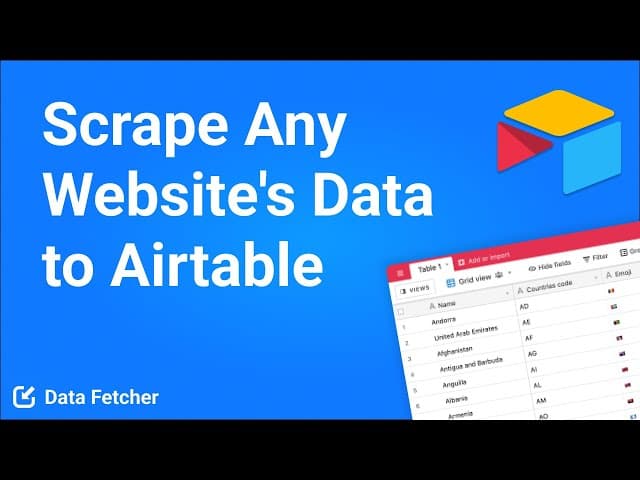 Airtable ParseHub Integration Tutorial
