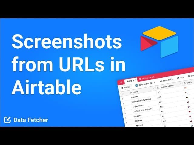 Airtable Microlink Screenshot API Integration Tutorial