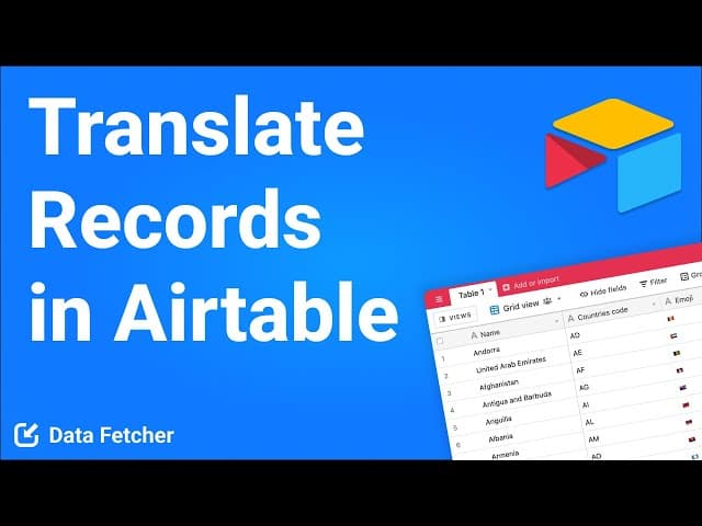 How to Translate Records in Airtable using AI