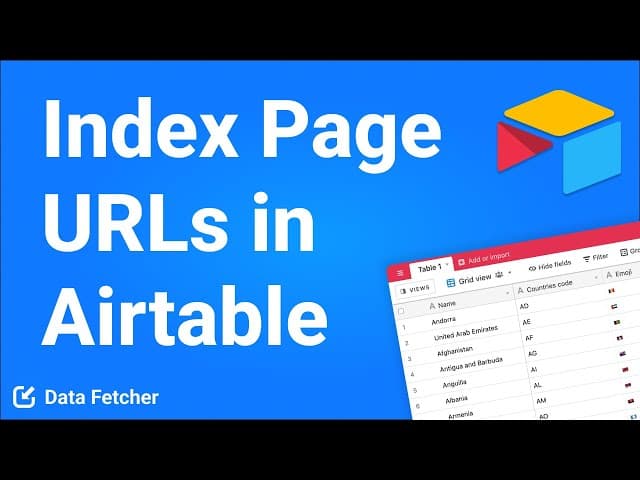 Airtable Google Indexing Integration Tutorial