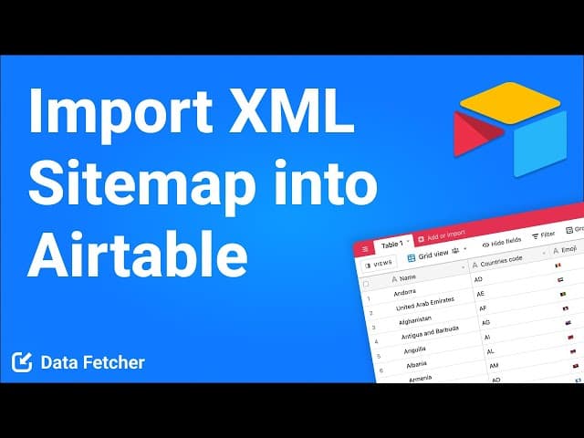 How to Import a Website's XML Sitemap into Airtable