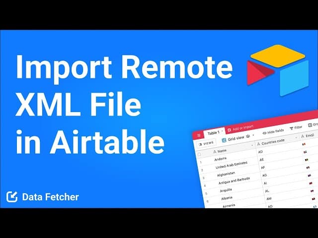 How to Import a Remote XML file in Airtable