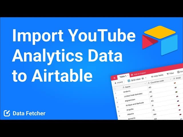 Airtable YouTube Analytics Integration Tutorial
