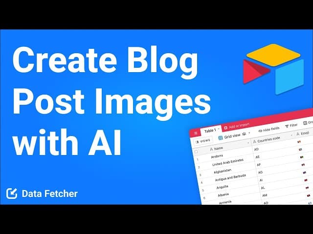 How to Generate Blog Post Images in Airtable using AI