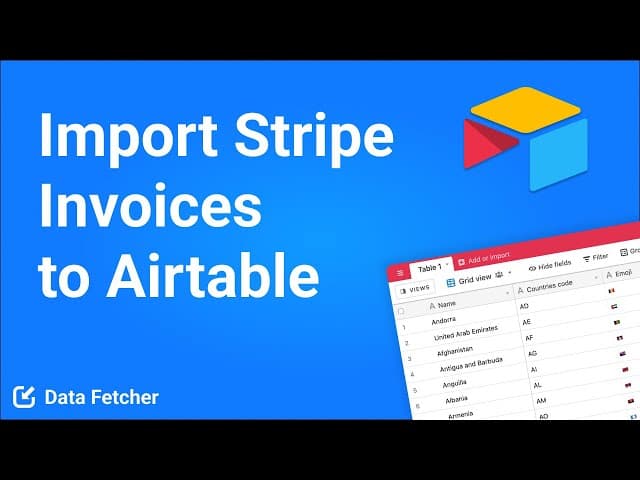 How to Import Stripe Invoices to Airtable