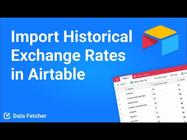 Import Historical Exchange Rates in Airtable