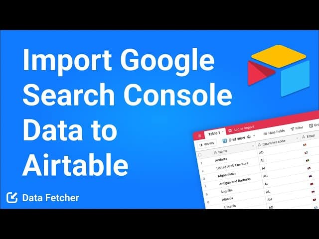 Airtable Google Search Console Integration Tutorial