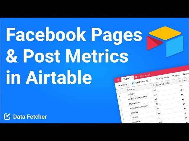 Airtable Facebook Pages Integration Tutorial