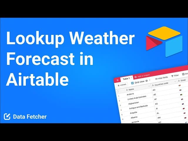 Airtable OpenWeather Integration Tutorial