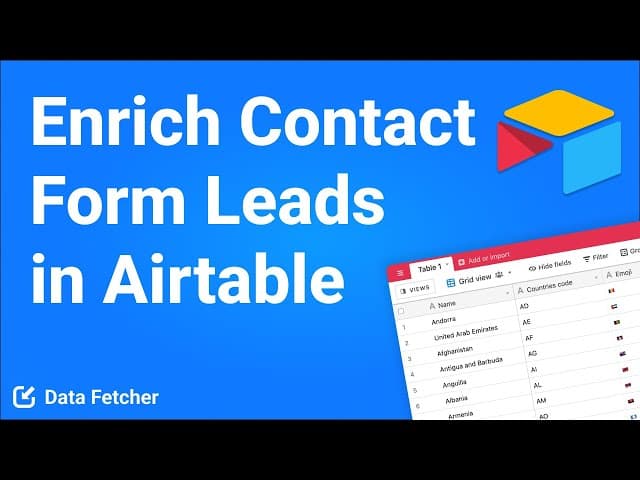 How to Enrich New Leads from a Contact Form in Airtable